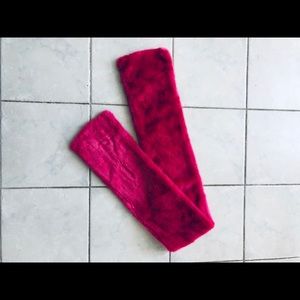 TALBOTS new without tags faux fur scarf hot pink